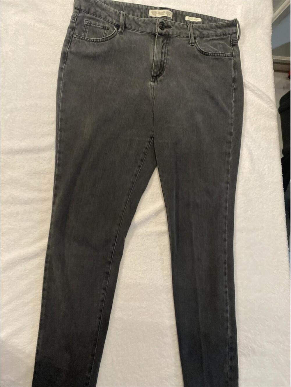 Vintage American Blues Boho Skinny 10 R Stretch Black Jeans Soft
